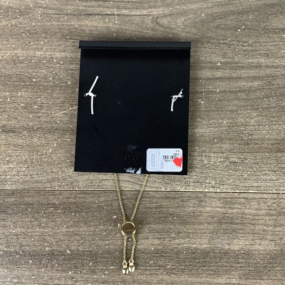 Vince Camuto Gold Tone Slider Adjustable Bracelet Charm Dangle One Size - Picture 7 of 8